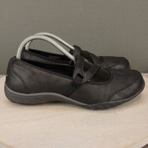 Skechers Mary Jane Shoes Womens 9 Black Comfort Stretch Strap